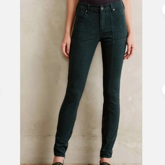 Anthropologie Pilcro green jacquard size 28 - Picture 1 of 9